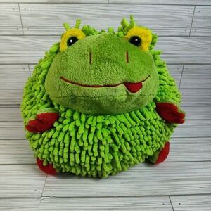 Moshi Mopeez Green Frog Plush 10.5" MLM907 Stuffed Beanbag Bottom Microfiber